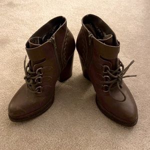 Seychelles heeled boots, size 9